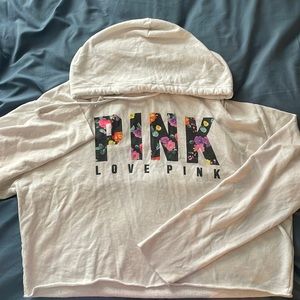 Pink Cropped Sweatshirt